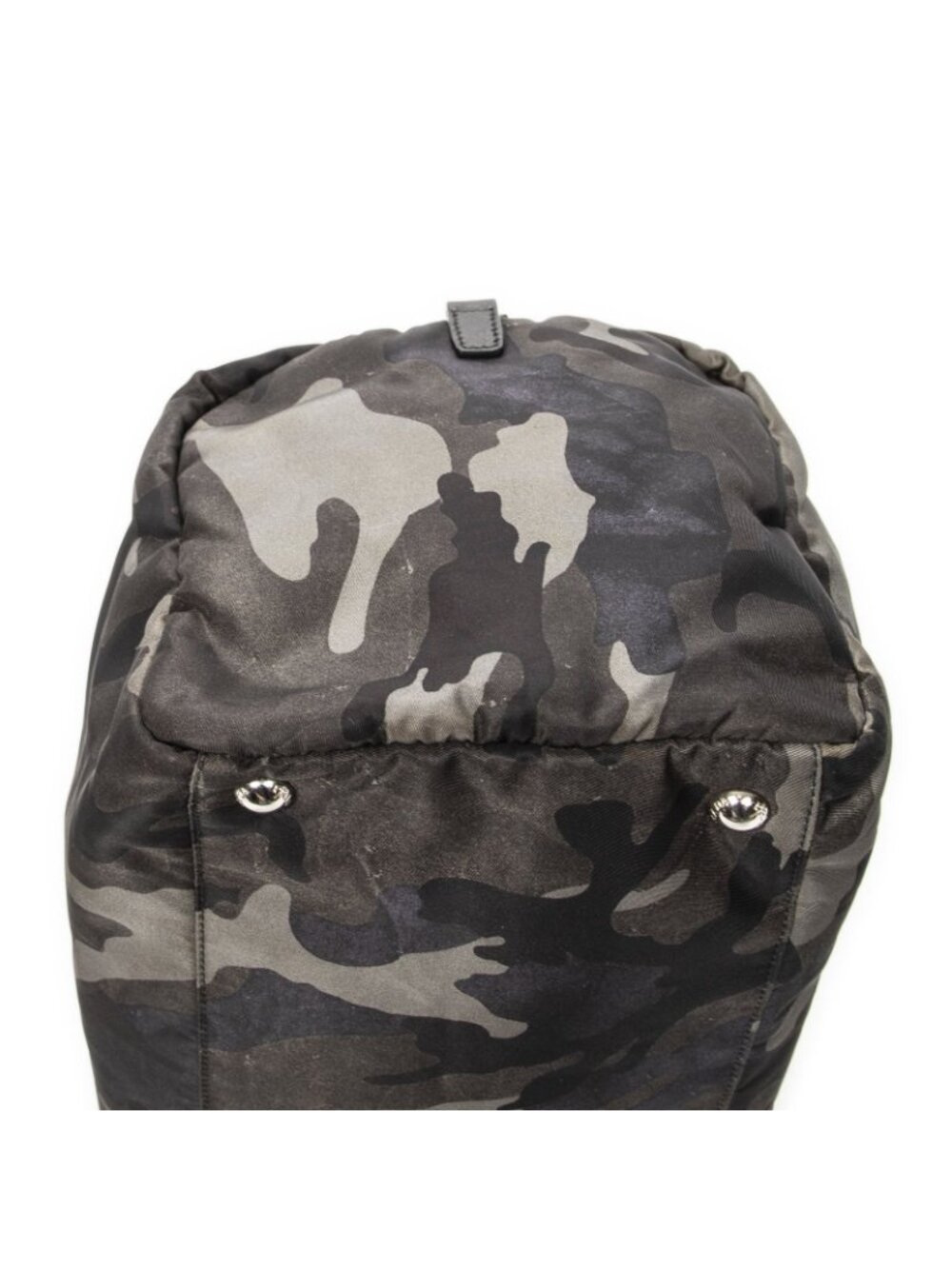 Prada Convertible Camouflage Boston Bag Green Black Nylon - Picture 8 of 10